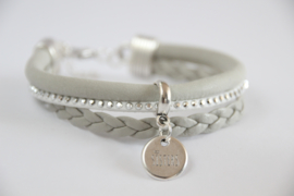 Zussen armbandenset grijs *sister*