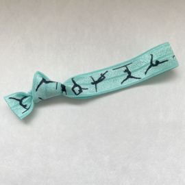 Elastisch armbandje turnen turquoise