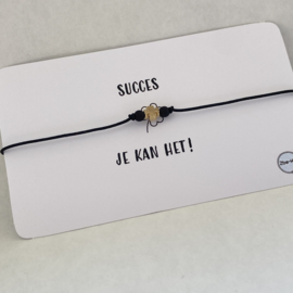 Wenskaart met GELUKSARMBANDJE 5