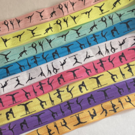 Elastisch armbandje turnen turquoise