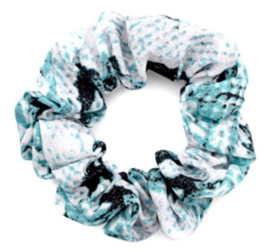 Scrunchie snake print turqoise