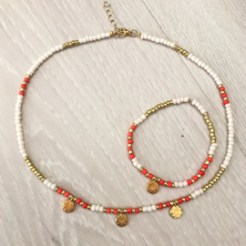 Armband fiery red/gold