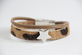 Armband vachtje bruin