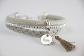 Armband grijs * sister* 2