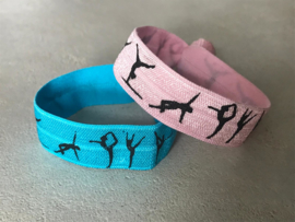 elastisch armbandje turnen blauw