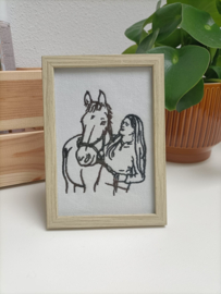 Line art fotolijstje