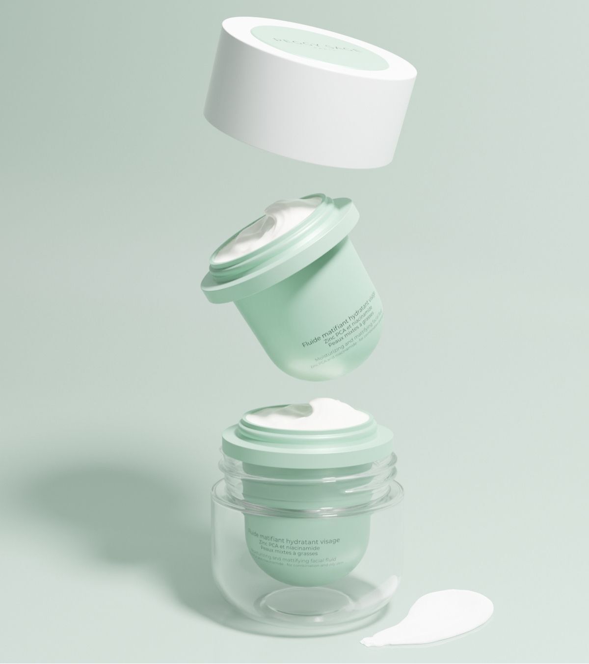 Matterende hydraterende crème navul