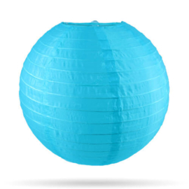 Tuinlampion blauw voor buiten - 25 cm