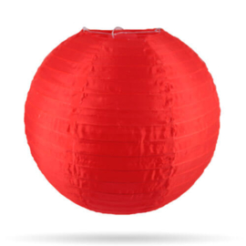 Tuinlampion rood voor buiten - 25 cm