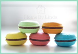 Macaron Gummetjes 3 cm (set van 5 stuks)