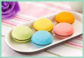 Macaron Gummetjes 3 cm (set van 5 stuks)