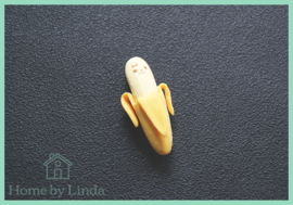 Bananen Gummetjes 4,5 cm x 1,5  cm (set van 2 stuks)