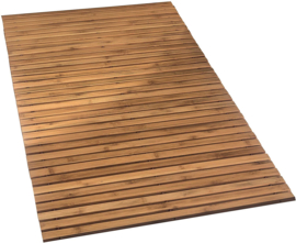 Houten Badmat Level Natuur Bruin 60x115 cm