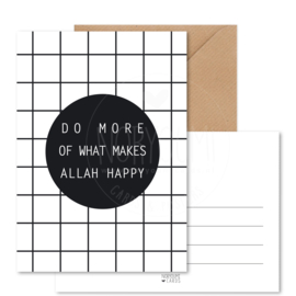 Kaart | Do more of what makes Allah happy