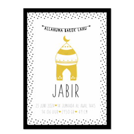 Geboorteposter | Jabir