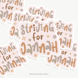 Sticker | Striving for Jannah