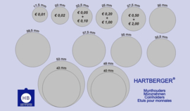 Matrix Munthouder 25 mm plakbaar zwart