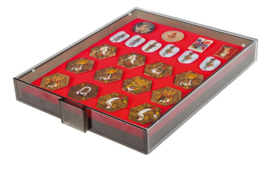 Lindner Verzamelbox voor speldjes en medailles rookglas