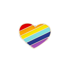 RAINBOW HEART (LGBT) PIN