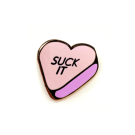 PINK CANDY HEART PIN