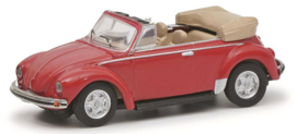 Schuco 26705 - VW Kever cabrio, rood (HO)