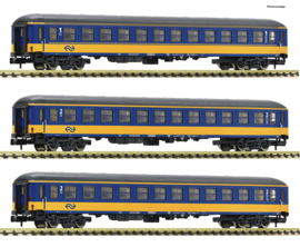 Fleischmann 881917 - NS, 3-dlg set personenrijtuigen ICK (N)