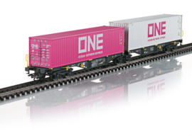 Märklin 47814 - RailReLease, Dubbele containerwagen type Sggrss 80 (HO|AC)