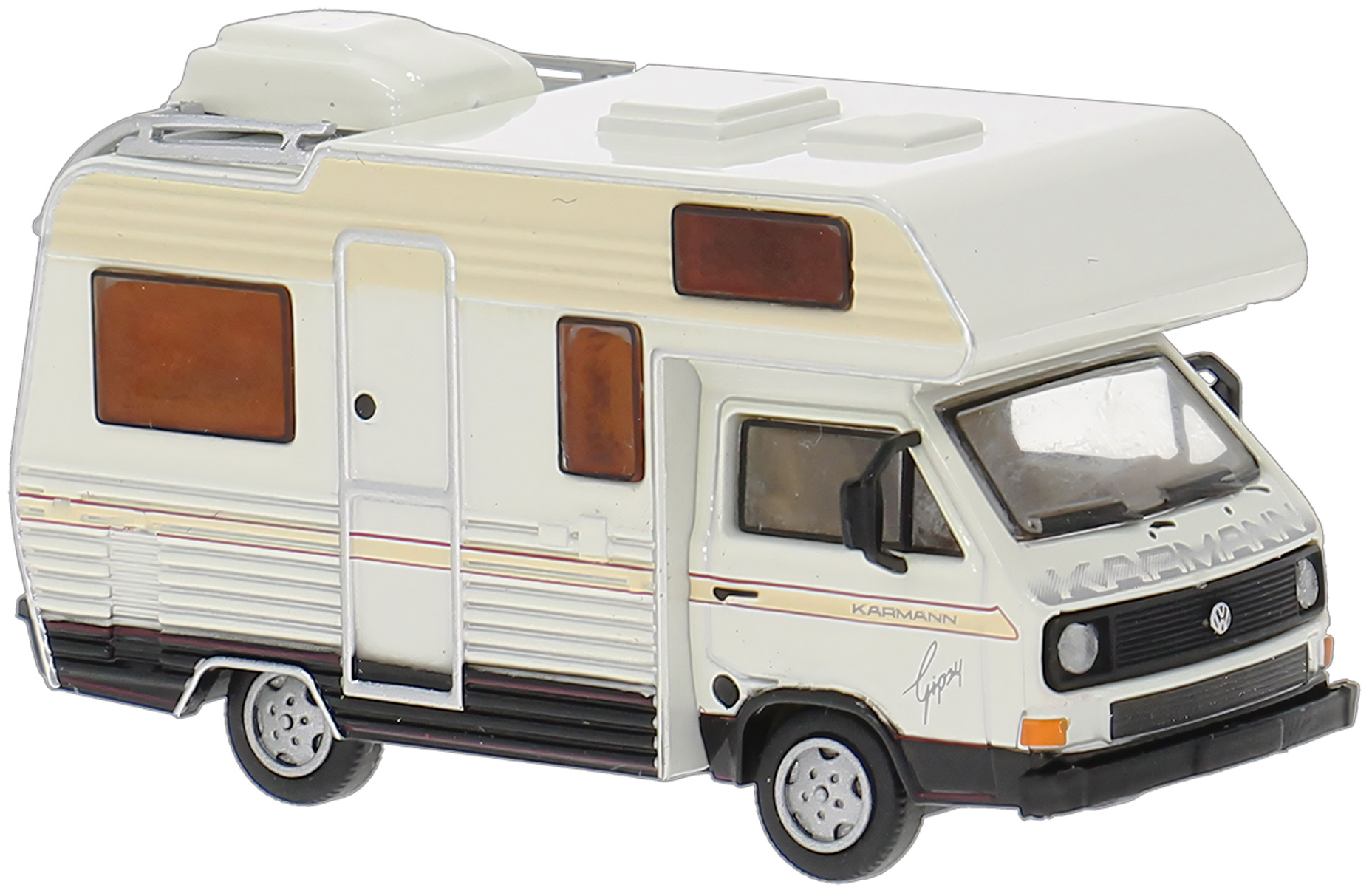 Brekina 33977 - VW T3 "Gipsy" camper van Karmann wit (HO)