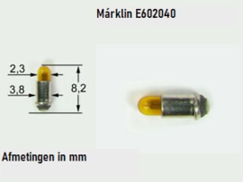 Märklin E602040 - Gloeilamp geel, 16V, steek (1 stuks) (HO)