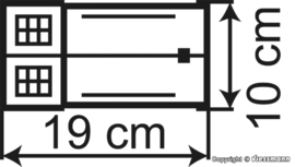 Vollmer 45599 - Werkplaats Pfizis, garage met tankstation (HO)