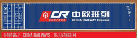 PT Trains 840405.2 - Container 40´HC China Railways Express (HO)
