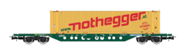 Rivarossi HR 6613 - CEMAT, containerwagen Sgnss "Nothegger" (HO)