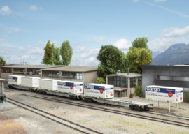 Märklin 47463 - SBB Cargo AG, set containerwagens Sgnss (HO)