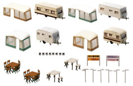 Faller 130503 -  Camping caravan set (HO)