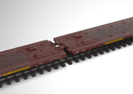Märklin 47430 - Transwaggon GmbH,  Set platte wagens Laads 800B (HO|AC)