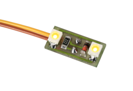 Viessmann 6021 - Huisverlichting met 2 LED'S (3 stuks) (HO)