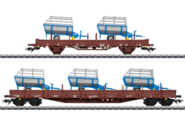 Märklin 46407 - DB AG, Set goederenwagens met landbouw machines nr.2 (HO|AC)