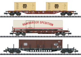 Minitrix 18702 - DB, set containerwagens (N)