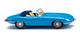 Wiking 081707 - Jaguar,  E-Type Roadster, blauw (HO)