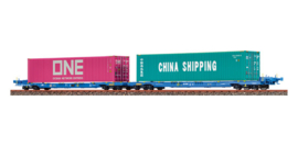 Brawa 48106 - Containerwagen Sffggmrrss36 van de VTG  (HO)