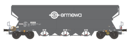 NME 514690 - Ermewa, Graanwagen Tagnpps 101 m³ met sluitverlichting (HO)