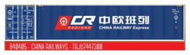 PT Trains 840405 - Container 40´HC China Railways Express (HO)