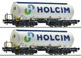 Roco 6600233 - Holcim, 2-dlg. set silowagons Uacs (HO|DC)