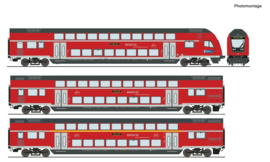 Roco 6210144 - 3-tlg. Set: Doppelstockwagen, DB AG (HO|DCC)