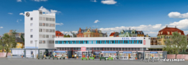 Kibri 39514 - Bahnhof Kehl incl. etage binnenverlichting (HO)