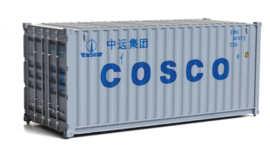 Walthers 949-8071 - 20' Corrugated Container, K-Line (gray, red, white) (HO)