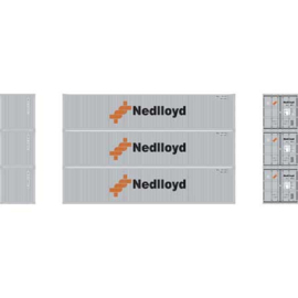 Athearn ATH27055 - 40' Corrugated Low Container, Nedlloyd # 1 (HO)