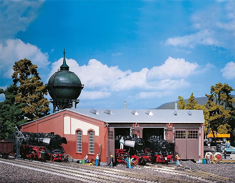 Faller 120177 - Ronde locomotiefloods, 3-stands, lange uitvoering (HO)