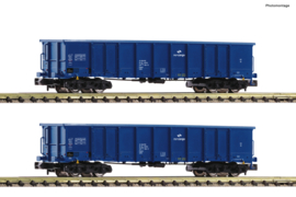 Fleischmann 830255 - PKP Cargo, 2-dlg set open goederenwagens Eanos (N)