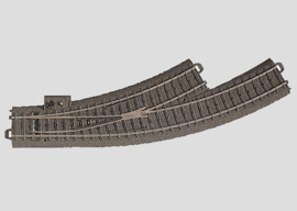 Märklin C-rail 24671 - Bochtwissel links R360 mm - 30° (HO)